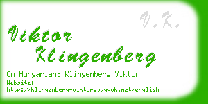 viktor klingenberg business card